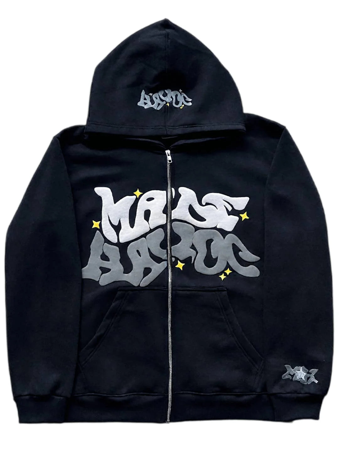Y2K Graphic Zip-Up Hoodie | Men’s Streetwear Full Zip Sweater
