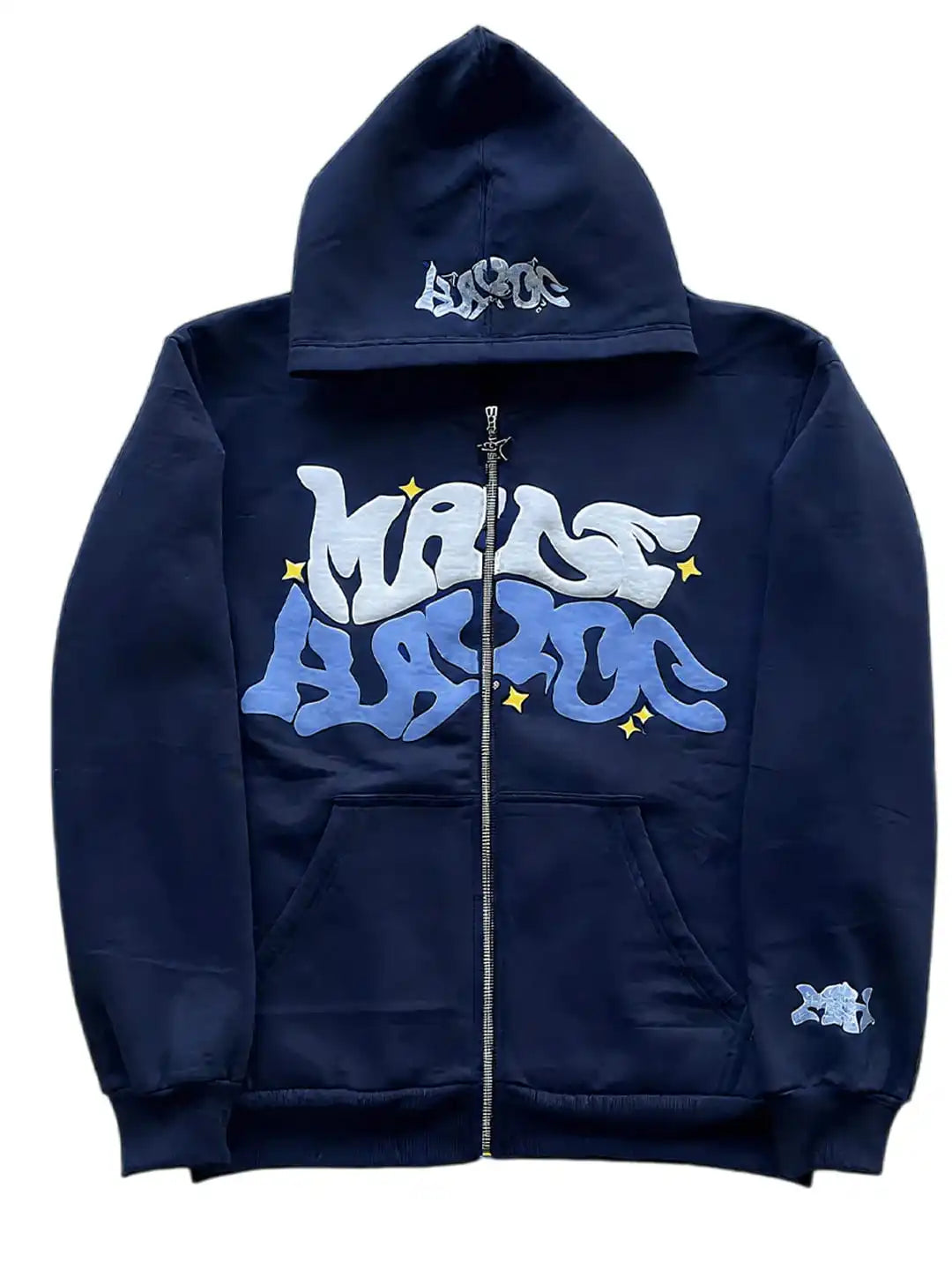 Y2K Graphic Zip-Up Hoodie | Men’s Streetwear Full Zip Sweater